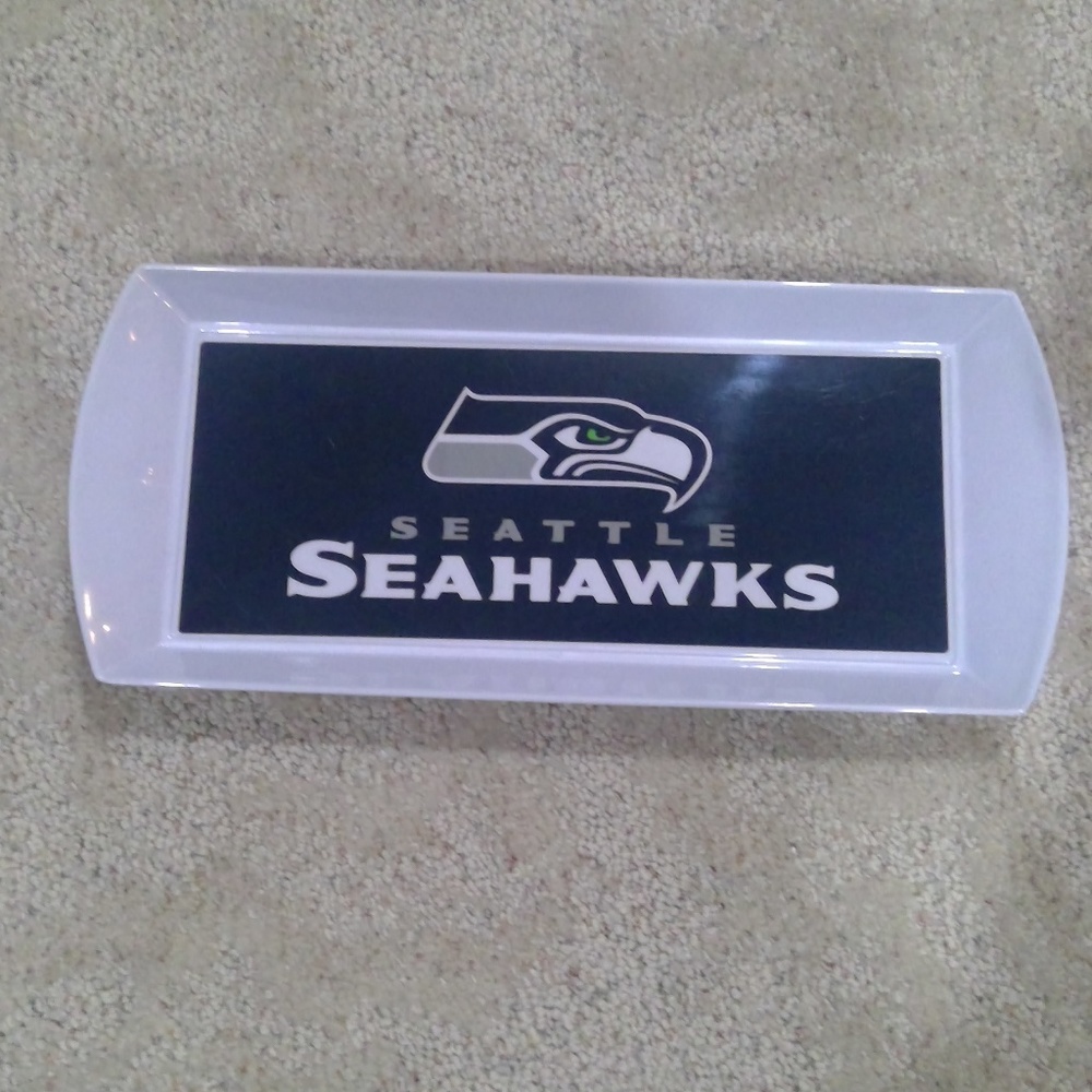 Seattle Seahawk 12th fan plate tray plastic